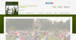 Desktop Screenshot of friendsofgreenspring.org